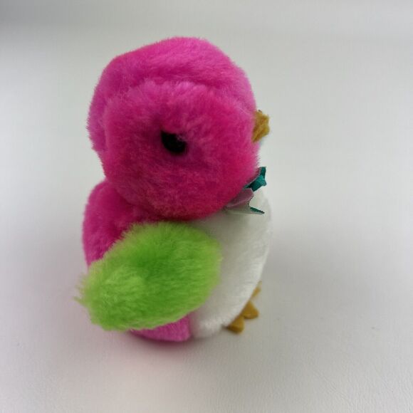 CLOUD 9 Chick Plush Toy Miniature VTG Carnival Pink Stuffed Animal 4 inch Easter - Picture 3 of 8